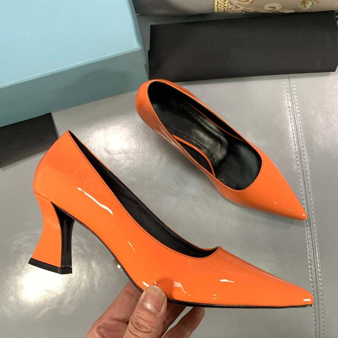 orange dress shoes womens