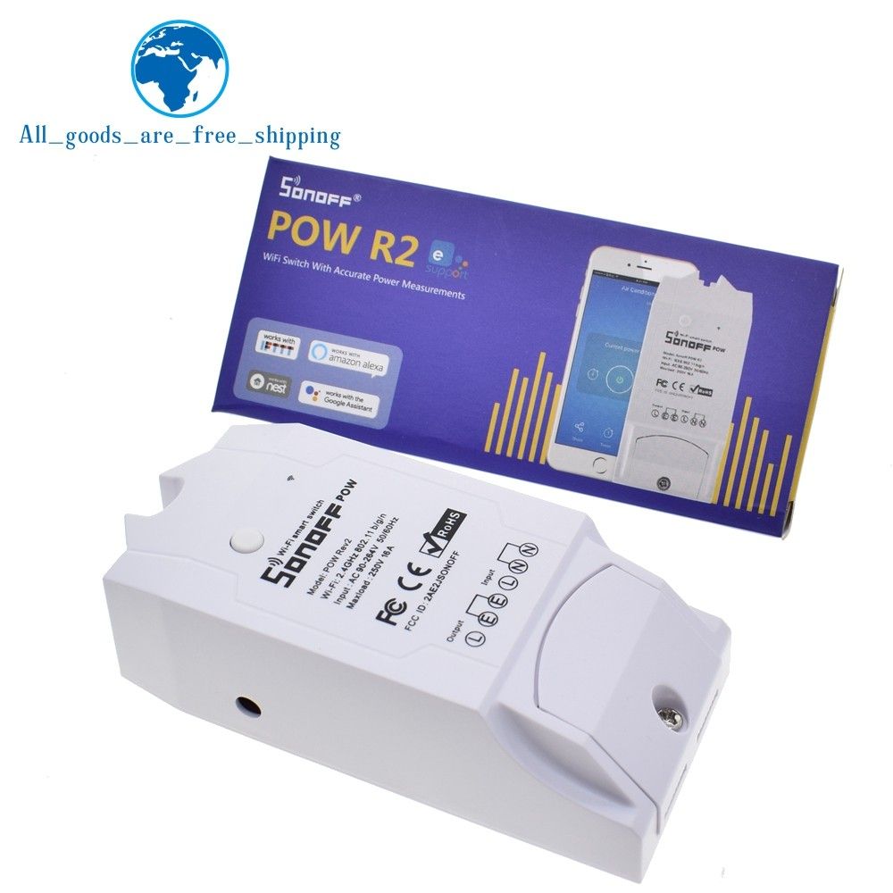 2020 Pow R2 15a 3500w Wifi Smart Switch Higher Accuracy Power Consumption Measure Monitor Current Energy Usage Work With Alexa From Sbxiang 28 23