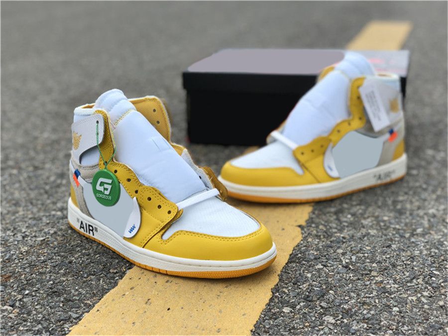 off white 1s yellow