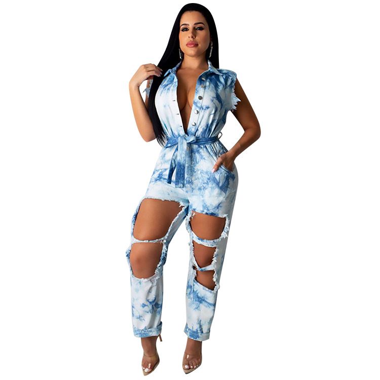 jean romper for women