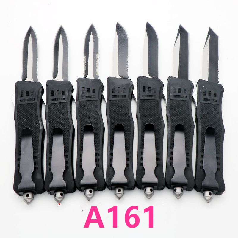 A161 161 siyah sap 10 modeller çift eylem taktik kendini savunma katlama EDC bıçak kamp bıçak av bıçakları noel hediyesi bıçağı