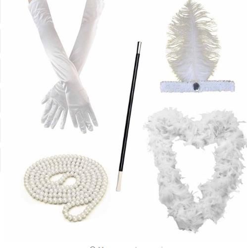 Flapper Ladies set Fancy Dress Hen Night 1920/'s flapper set