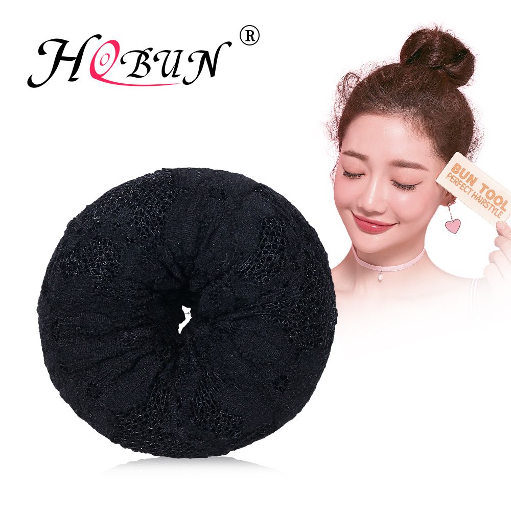 Hobun Hot Lace Hair Bun Women Donut Maker Braiders Tools