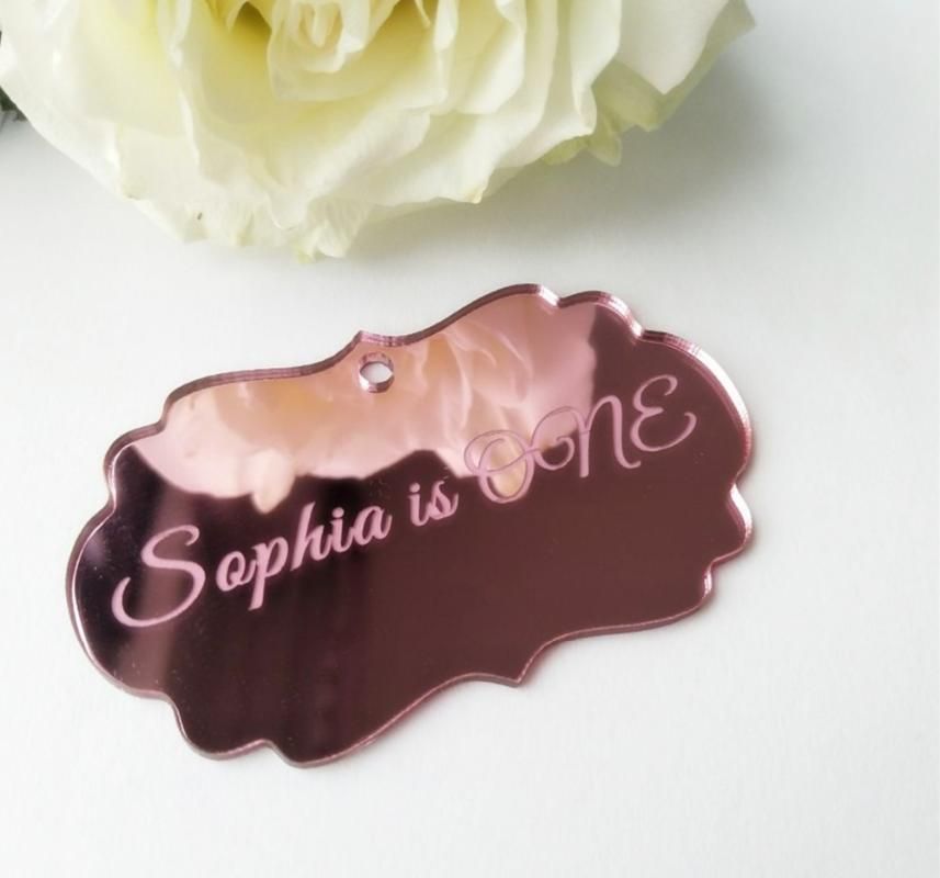 baby shower mirror favors