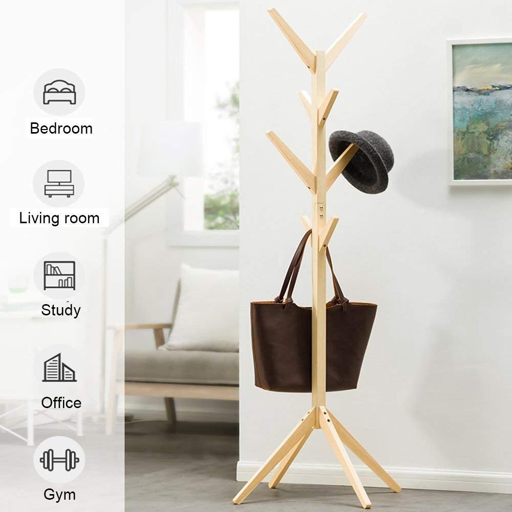 wooden coat racks free standing