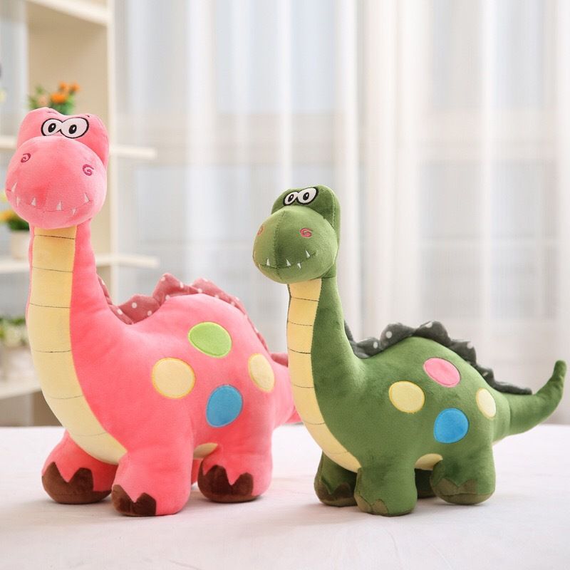 peluche dinosaure rose