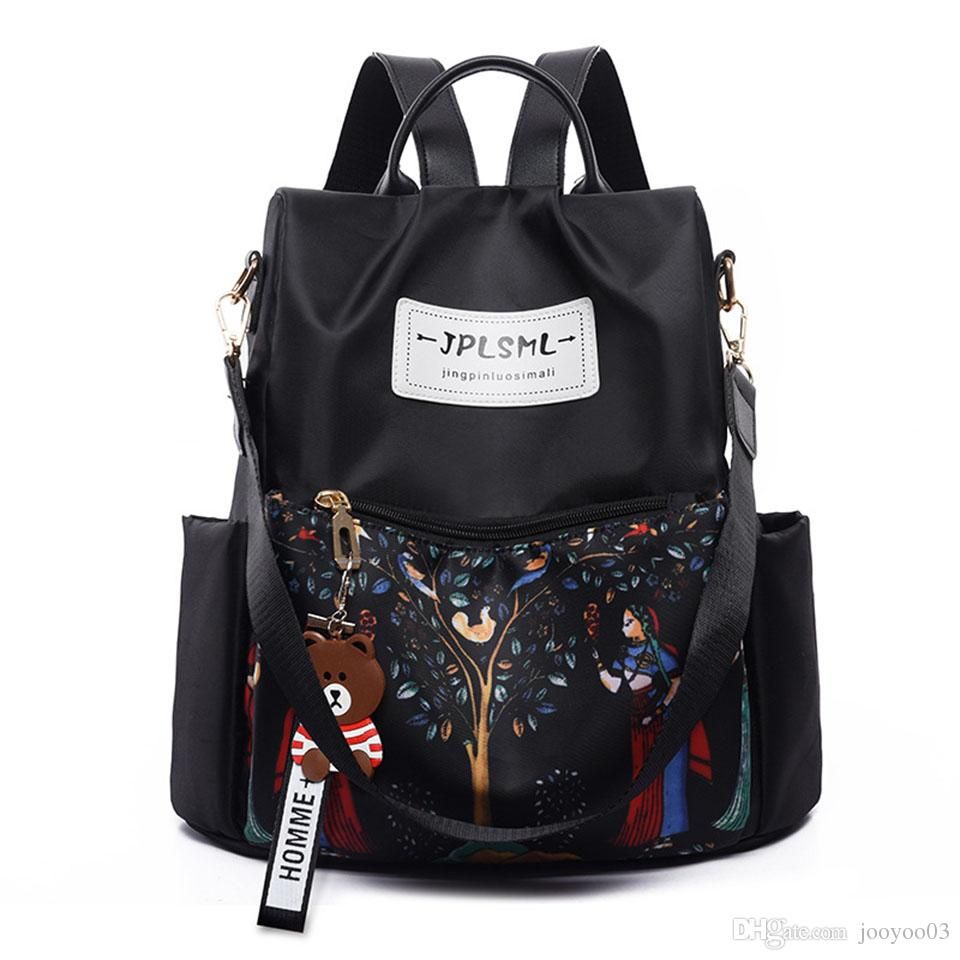 oxford waterproof travel backpack shoulder bag