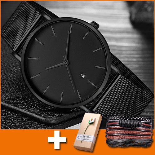 Black Wrist Watch Men Watches Fashion Casual Simple Style Wristwatch New Male Quartz Watch For Men Clock Hodinky Man Reloges Watches Online Skeleton Watch From Slimskirt 16 35 Dhgate Com