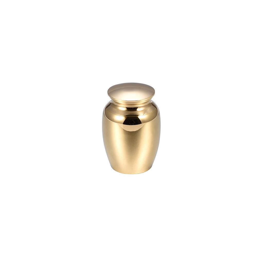 Funeral Memorial Keepsake Urn Silver Heart Brass Cremation Ashes Mini Urn