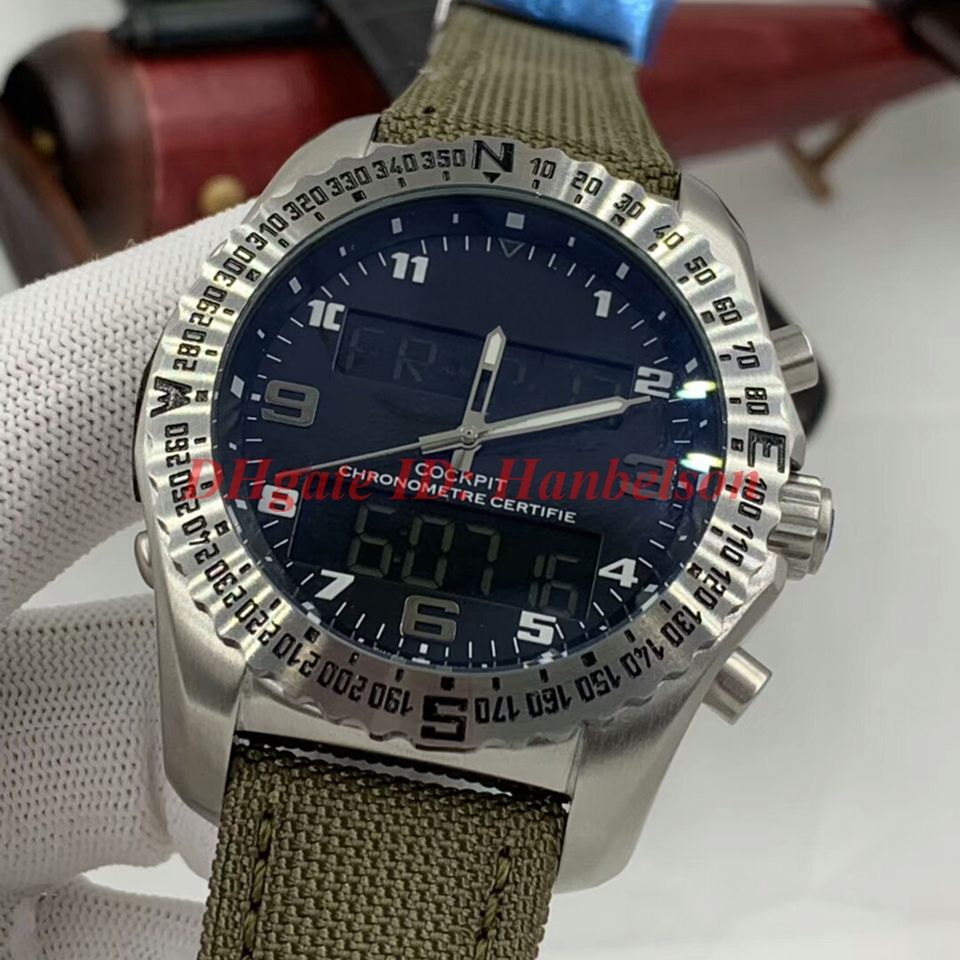 Acquistare Uomini NUOVI PROFESSIONALI Orologi Al Quarzo Elettronico Display  Doppio Fuso Orario Orologio Di Lusso VB5010221B1W1 Intrecciate Da Polso In  Pelle Economico | Consegna Veloce E Qualità | It.Dhgate