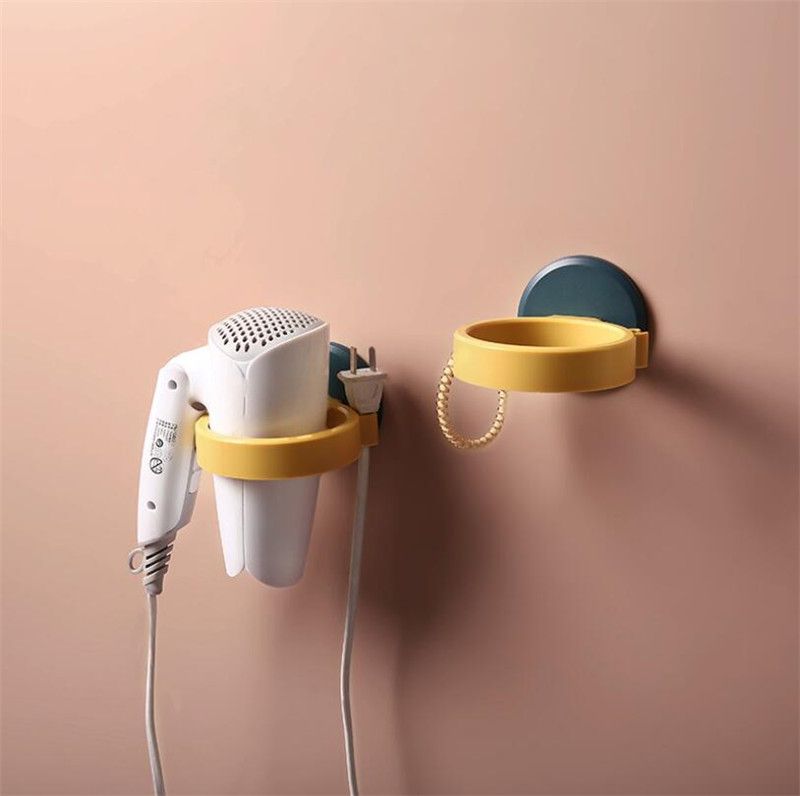 2020 New Self Adhesive Hair Dryer Holder Stainless Steel Bathroom