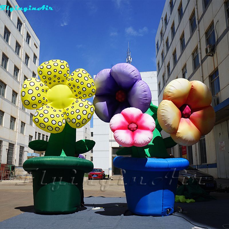 3.5m Inflatable Potted Plant Outdoor Event Sunflower Inflation Street