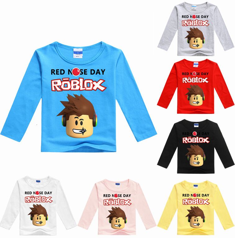 2020 In Child Large Long Sleeves Shirt Roblox Red Nose Day Boy - 00 t shirt roblox