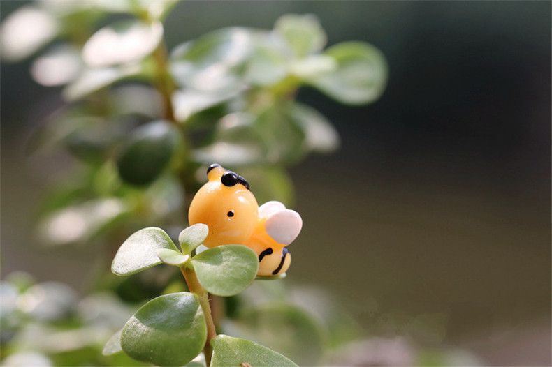 Mini 8pcs Little Bee Decoration Supplies Moss Micro Landscape Deco Garden Deco