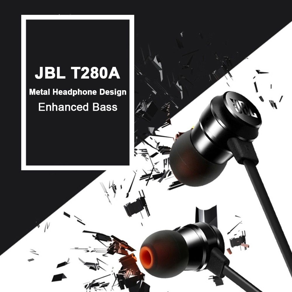 Bulk Order JBL Headphones T280a 3.5mm Earphone Wired Music Headset  Smartphone Earphones Stereo Handsfree With Microphone Noise Isolation From  Beimei20170710, $37.97 | DHgate.Com