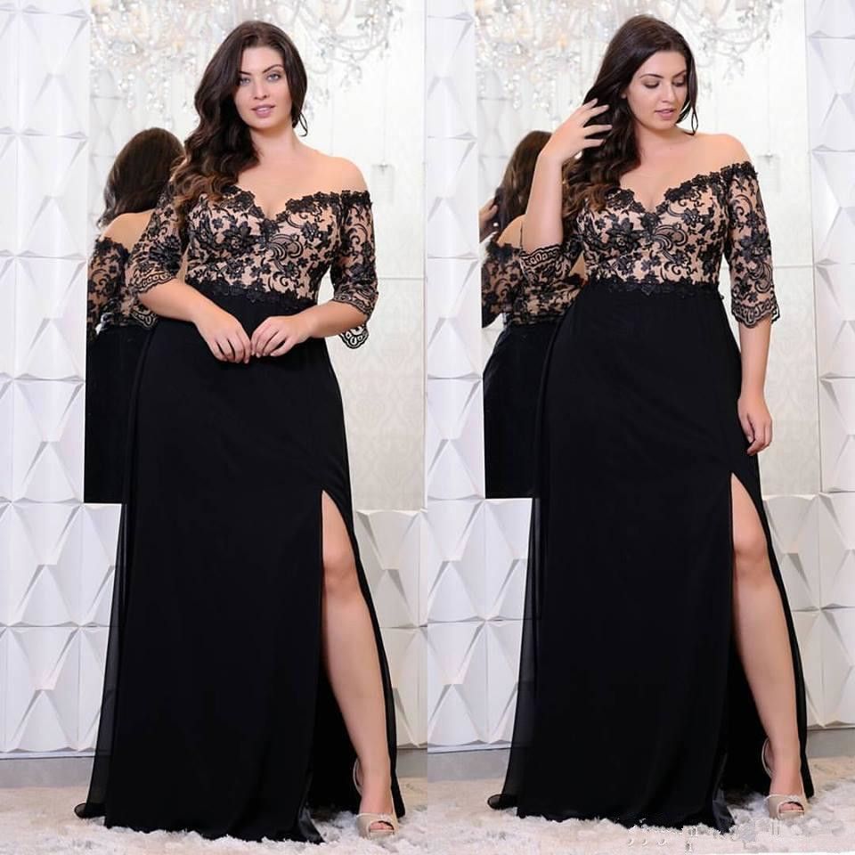 black winter formal dresses
