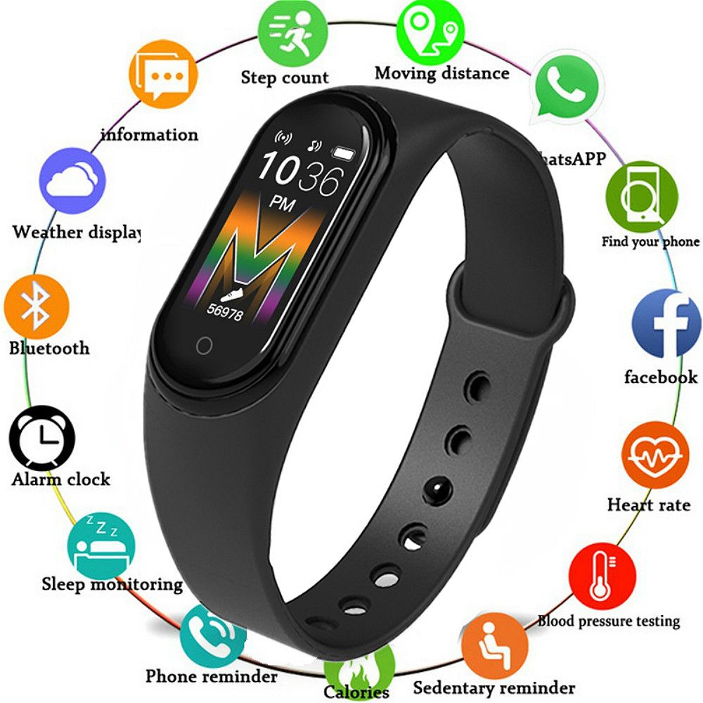Suministro Al Por Mayor Inteligente Banda M5 Batería Real De Contestación  De Llamadas Frecuencia De Reproducción De Música Reloj Del Deporte Del  Rastreador De Ejercicios SmartBand Inteligente Pulsera Del Corazón Del  Monitor