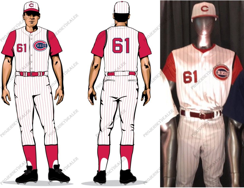 Reds wear sleeveless 1956 throwback jerseys