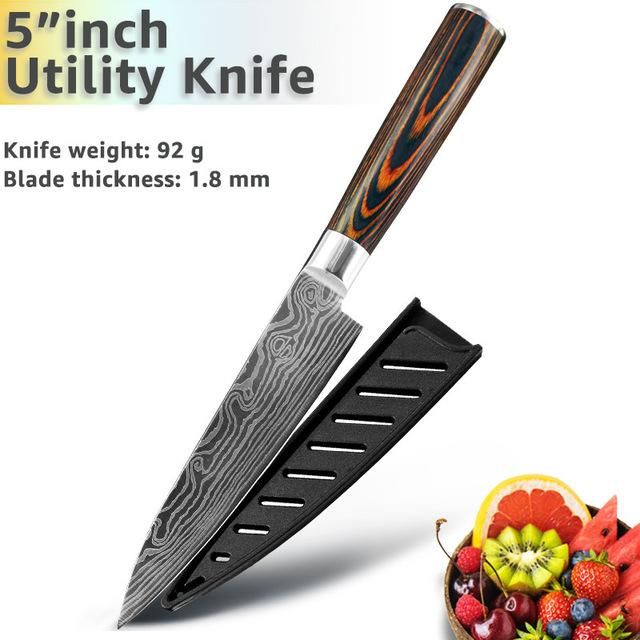 5 cali nóż Santoku