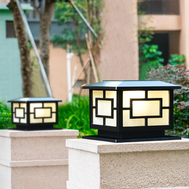 2020 Solar Power Led Post Lights Landscape Garden Light Gate Pillar