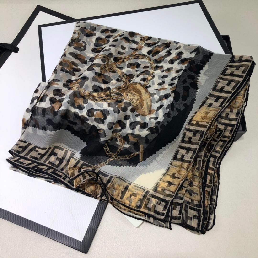 fendi silk head scarf