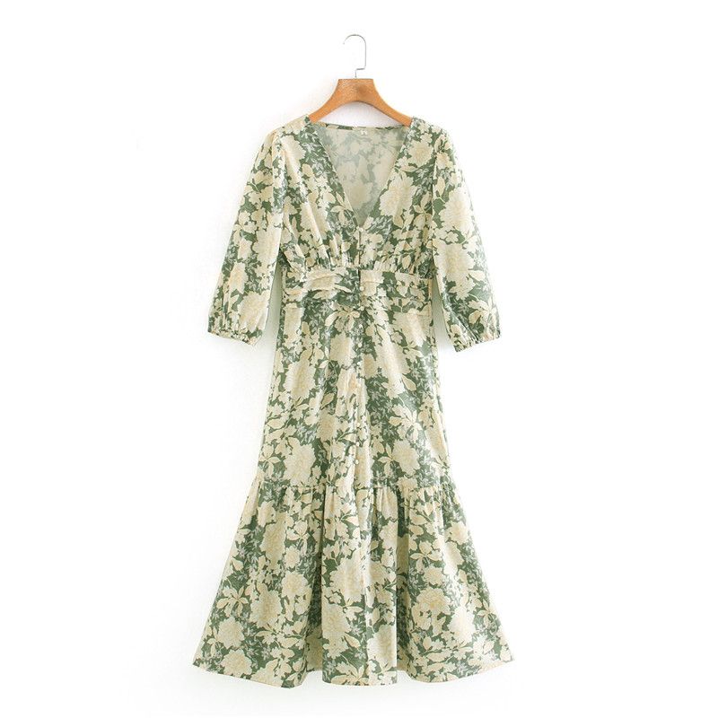 bohemian style floral dress