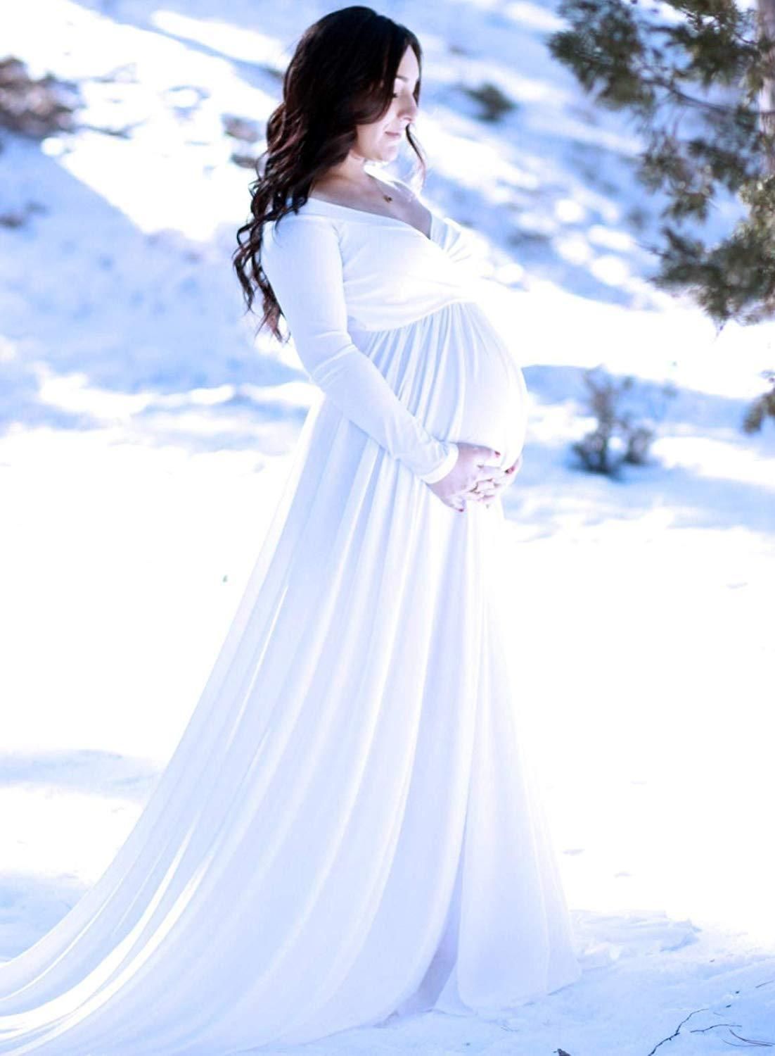 2019 Abiti Maternità Foto Shooting Long Maxi Dress Photography Puntelli Di  Maternità Puntelli In Cotone Gravidanza Dress Maternity Grown Y190522 Da  20,83 € | DHgate Italy