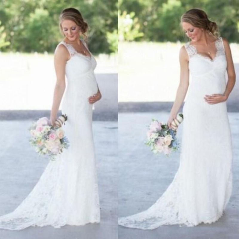 elegant maternity wedding dresses