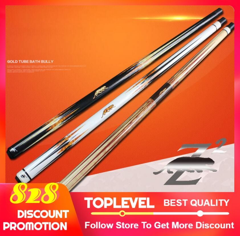 PREOAIDR 3142 Z2 Billiard Pool Cue Stick 13mm/11.5mm Tip Black/White Nine Ball 