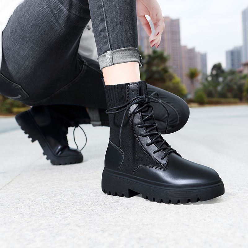 lace up black womens boots