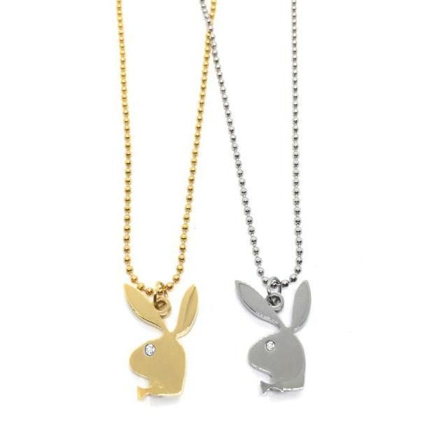 satin al playboy bunny kolye el yapimi yetiskin taki tavsan sembol kolye charm hediye icin erkekler kadinlar paslanmaz celik ask kolye tl217 3