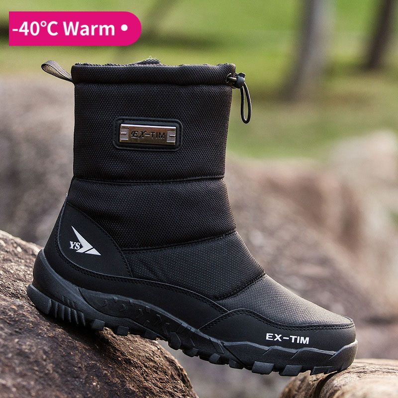 botas para nieve de los hombres zapatos para caminar botas de impermeable con los