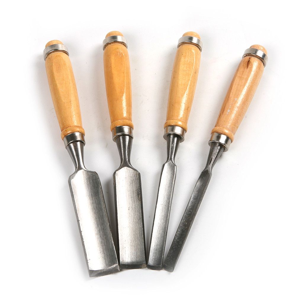 ocupado Afectar Dependiente 4Pcs 240mm Herramienta de cincel para tallar madera 45 # Juego de gubias de madera de acero ocupado Afectar Dependiente 4Pcs 240mm Herramienta de cincel para tallar madera 45 # Juego de gubias de madera de acero