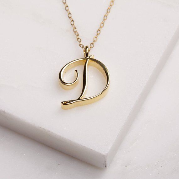 Monogram English Initial Alphabet D 