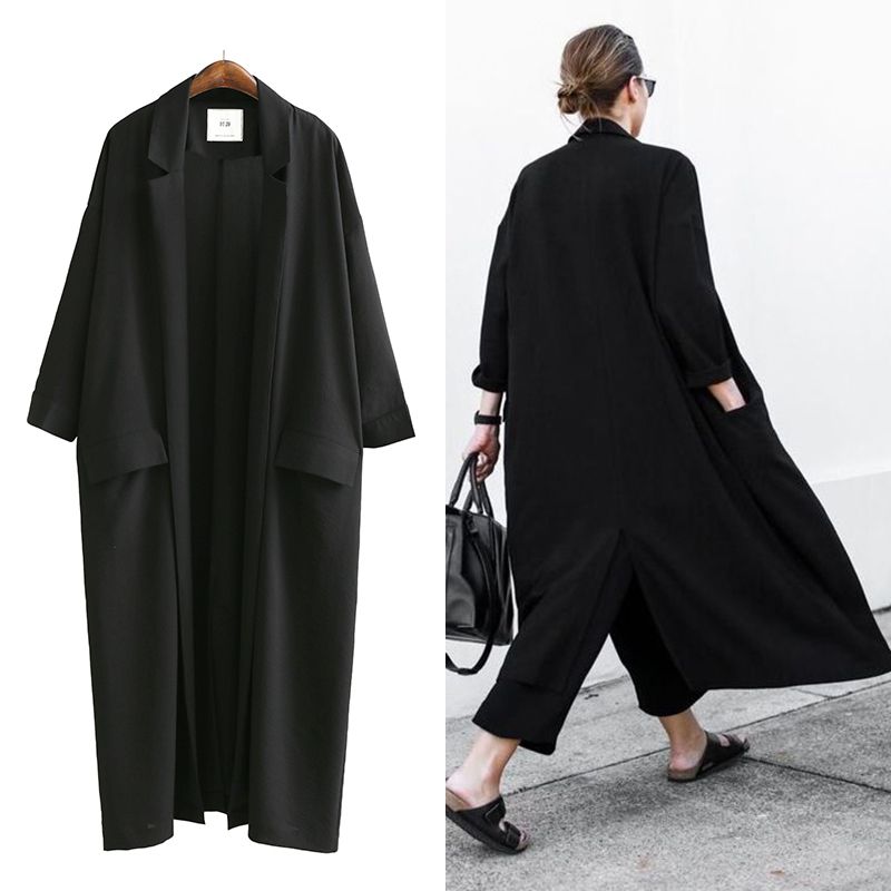 black summer coat