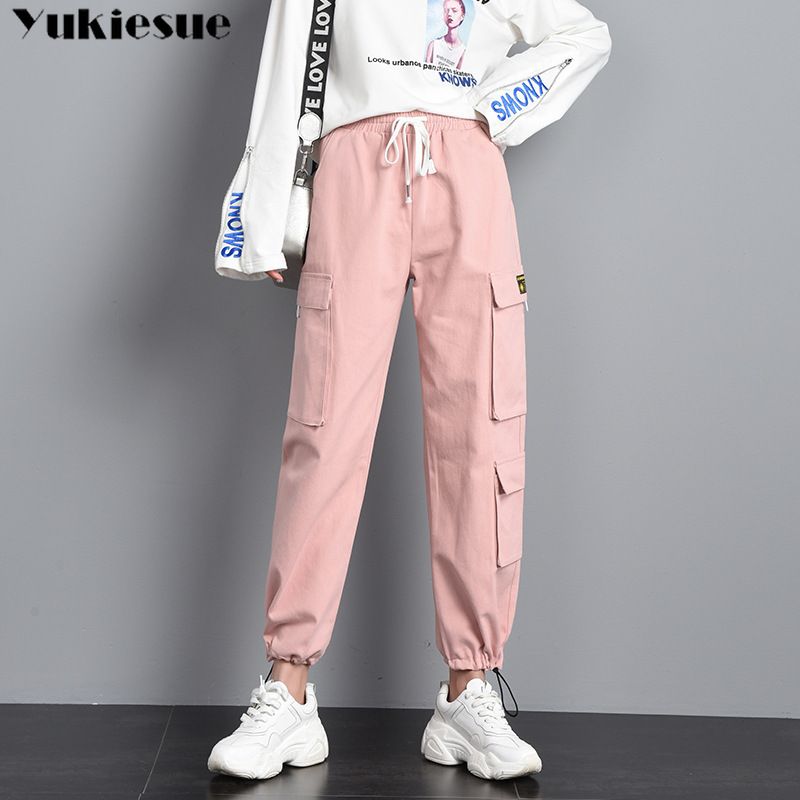 Compra Pantalones De Mujer Streetwear Pantalones De Carga Polainas De Las  Mujeres Joggers Ocasionales Mujeres Negras Pantalones Sueltos De Cintura  Alta Pantalones Femeninos Para Mujer Capri Barato | Entrega Rápida Y  Calidad 