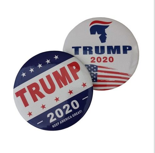 Culer Trump Buttons Pins Keep America Great Round Brooch Pins Badge for Clothing Jeans Scarf Hat Bag Ornaments