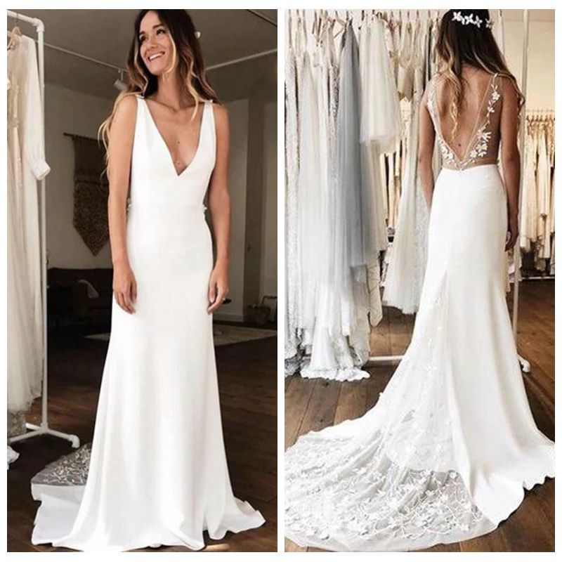 low cut wedding dress|OFF 67 ...