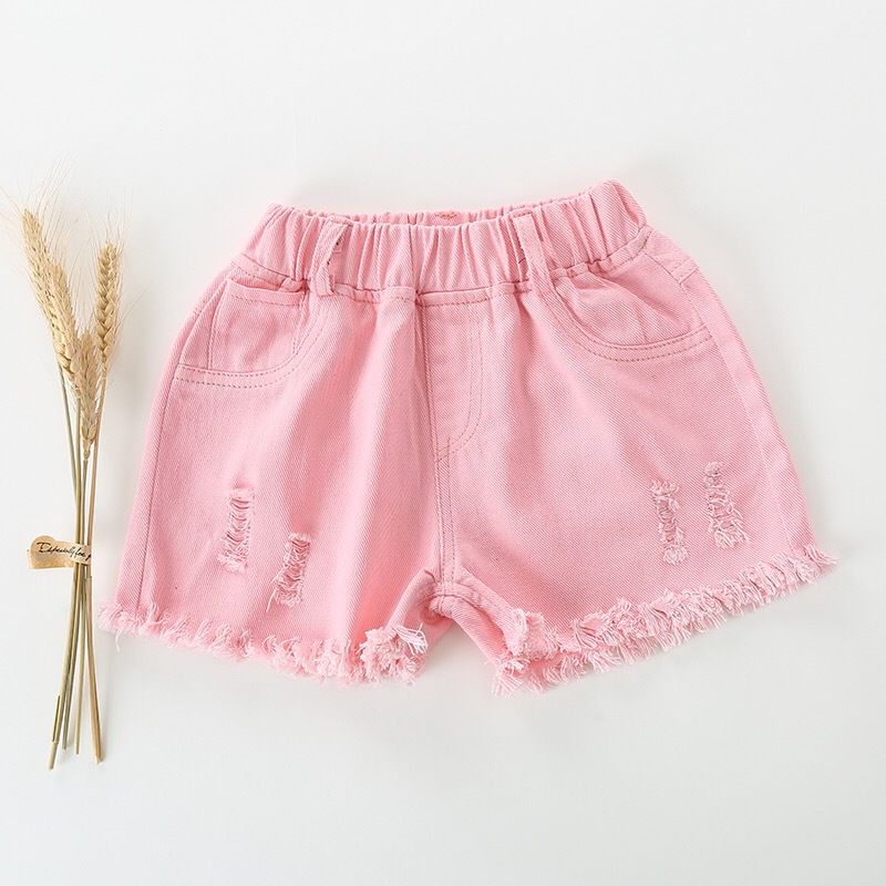 girls soft denim shorts