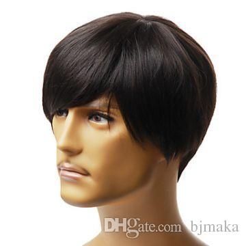 2019 100 Human Hair Wig Man Wig Style Male Fashion Short Style