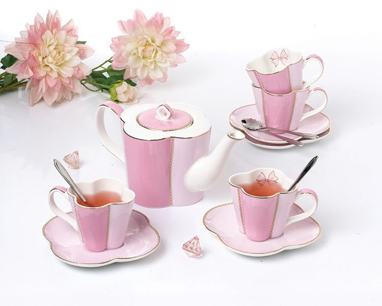2020 British Style Afternoon Tea Set Bone China Teapot With Tea Infuser