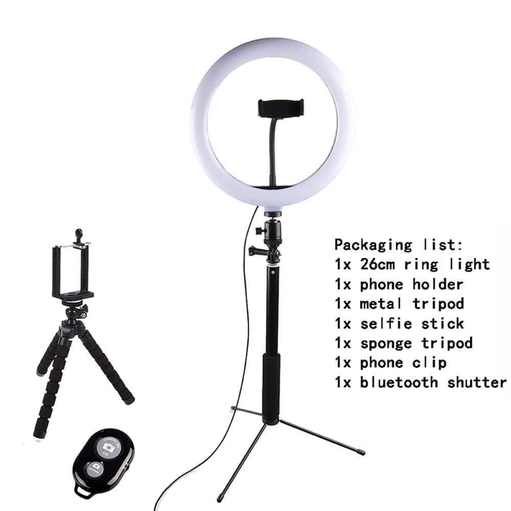 26cm Ring Light Full Kit