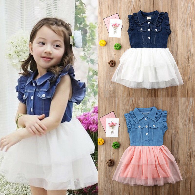 baby denim tutu dress