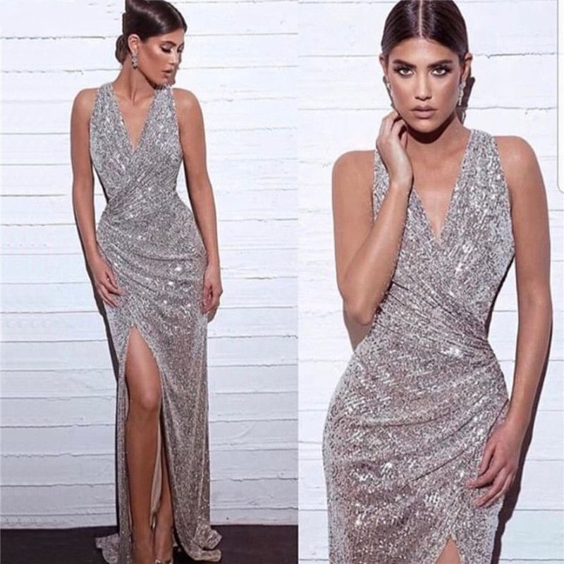 silver evening dresses uk