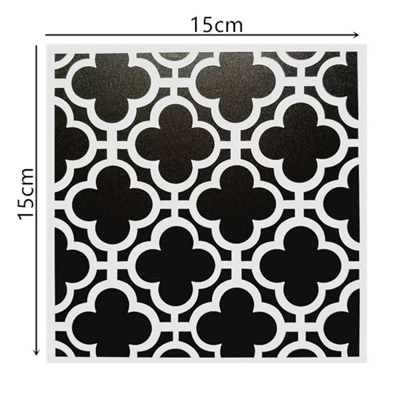 Compre Pintura De Bricolaje 15 15 Cm Plantilla De Plantillas De Diseno De Invierno Dulce Para La Pared Muebles De Piso Pintura Tarjetas De Papel Decorativas En Relieve A 1 42 Del Frankdong316 Dhgate Com