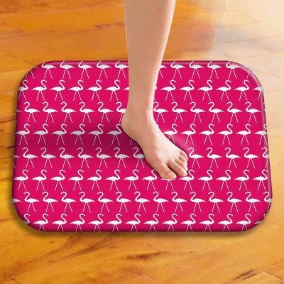 Grosshandel Neue Teppich Rutschfeste Matte Graffiti Flamingo Blume
