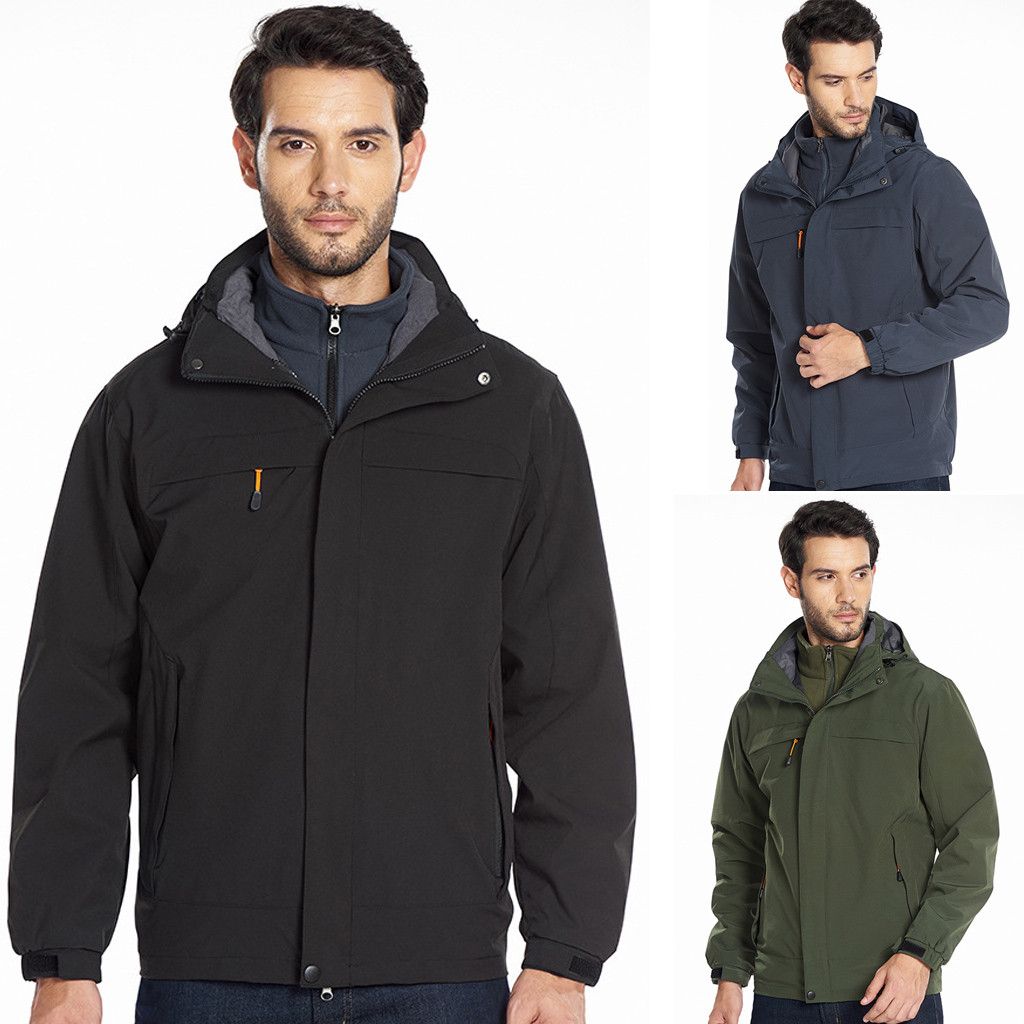 Autumn Mens Softshell Hiking Jackets Windproof Mens New Outdoor