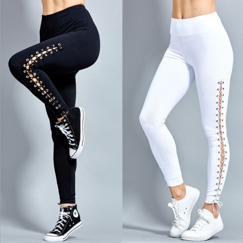 women's white stretch jeggings