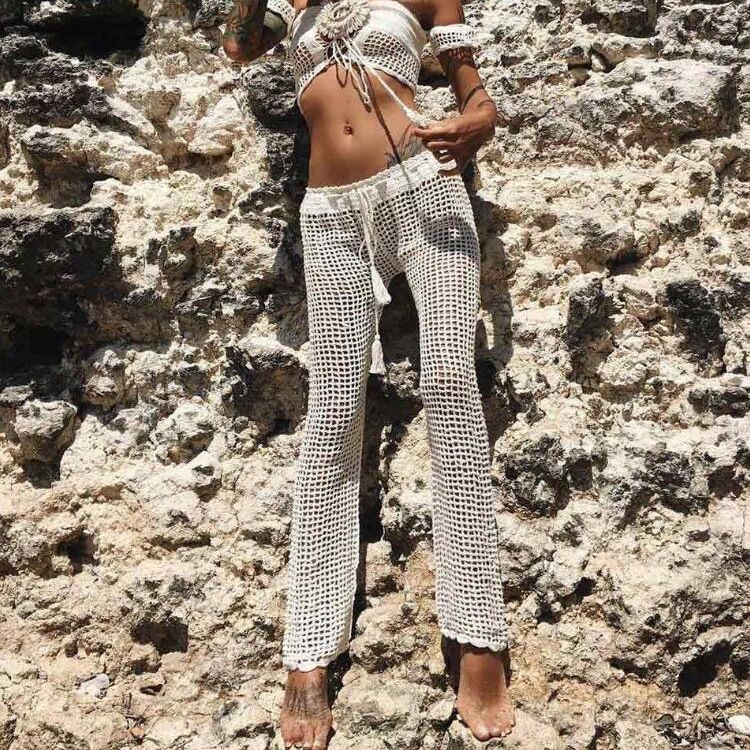 crochet swim cover up pants