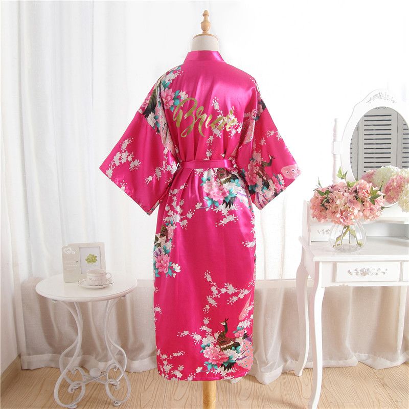 bridesmaid dressing gowns silk